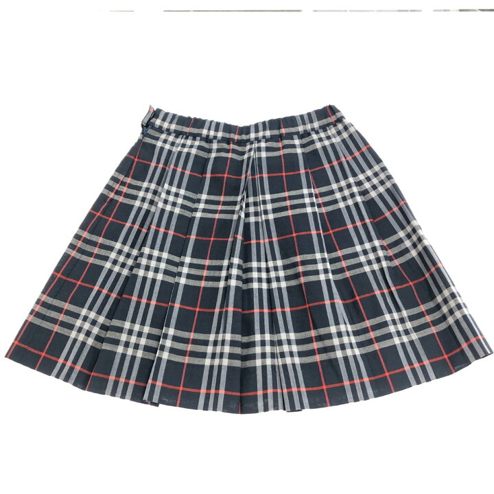 楽天市場】BURBERRY バーバリー プリーツスカート サイズ:120 ネイビー 