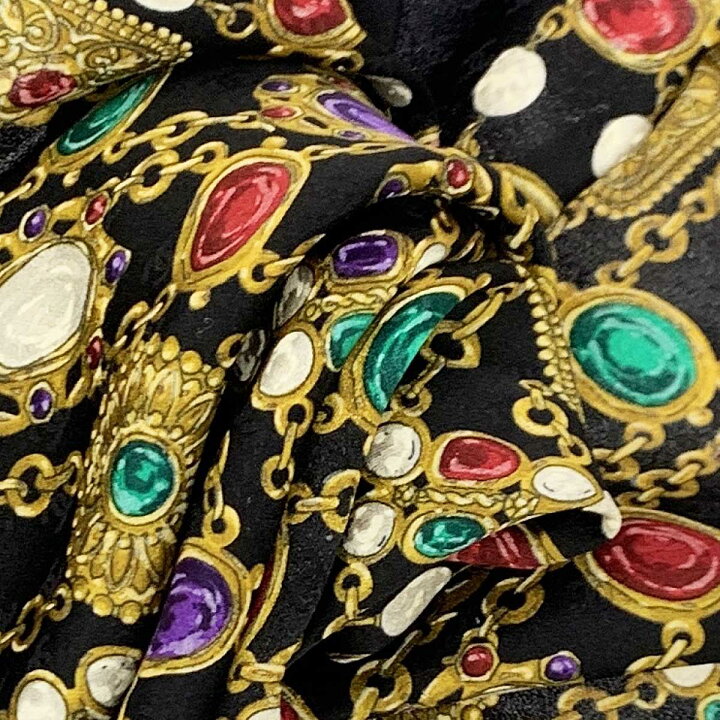 楽天市場】CHANEL シャネル スカーフ 良好 ブラック シルク100  