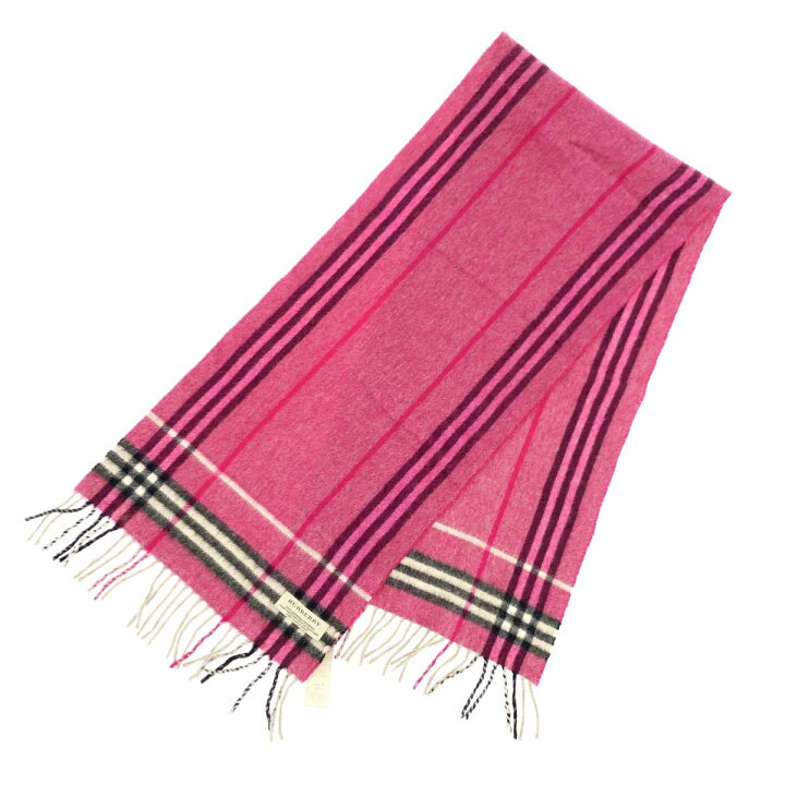 BURBERRY バーバリー 3994133 ロゴ ストール ショール フリンジ  