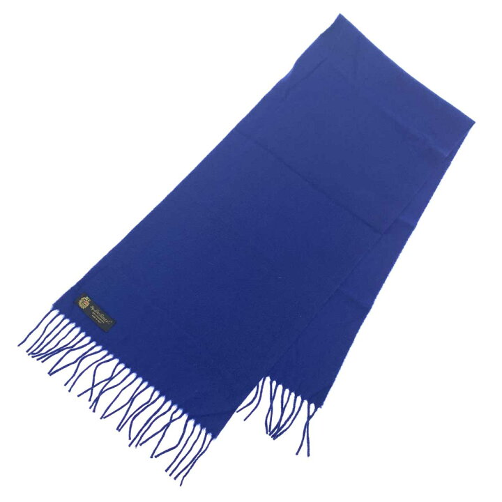 楽天市場】LORO PIANA ロロピアーナ マフラー ブルー カシミヤ100  