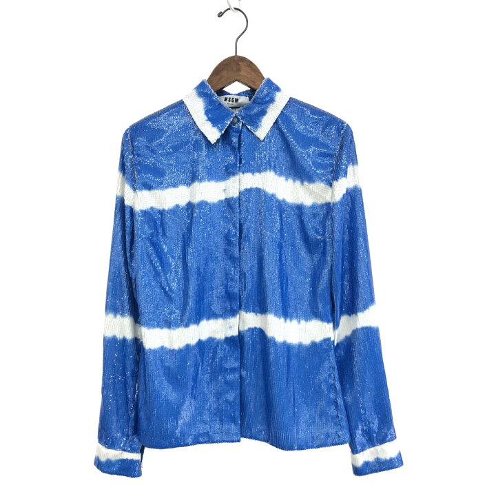 楽天市場】MSGM エムエスジイエム 総スパンコールシャツ サイズ:40 