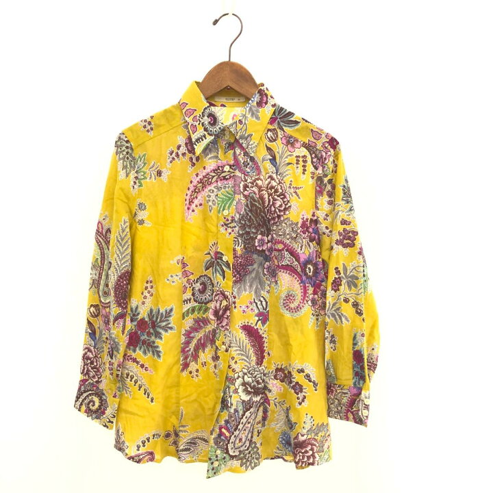 楽天市場】ETRO エトロ 長袖シャツ 良好 サイズ:46 イエロー 
