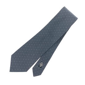 FENDI フェンディ ネクタイ ダークグリーン シルク100％ 格子柄 メンズ イタリア製 ビジネス フォーマル 服飾小物 【中古】