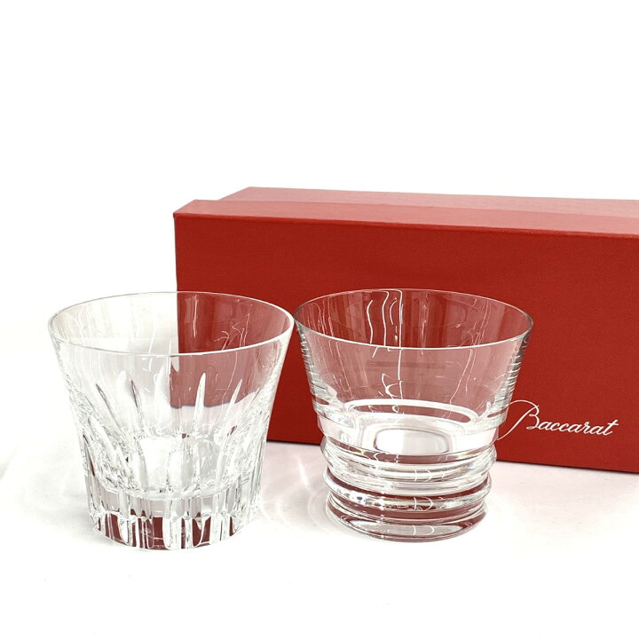 楽天市場】Baccarat バカラ ロックグラス 2客セット 箱付 美品 クリア  