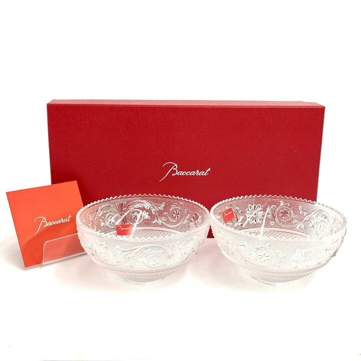 楽天市場】Baccarat バカラ ガラスボウル 2客セット 箱付 未使用品 