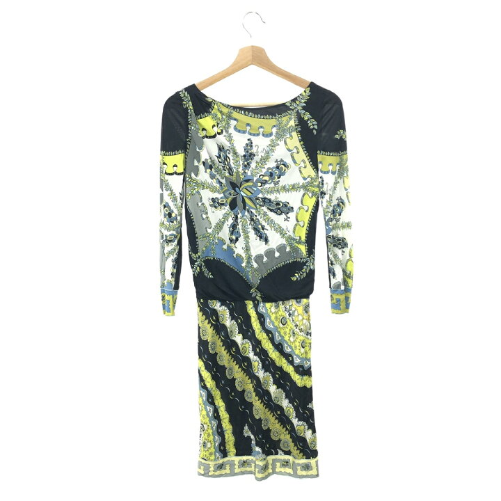 楽天市場】EMILIO PUCCI エミリオプッチ 長袖ワンピース サイズ:34 
