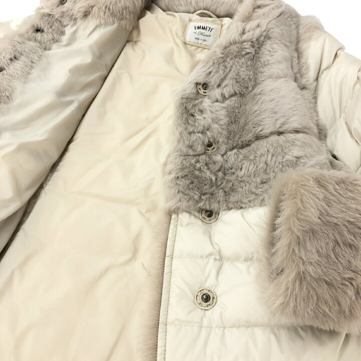 楽天市場】EMMETI エンメティ ダウンコート サイズ:38 ホワイト  