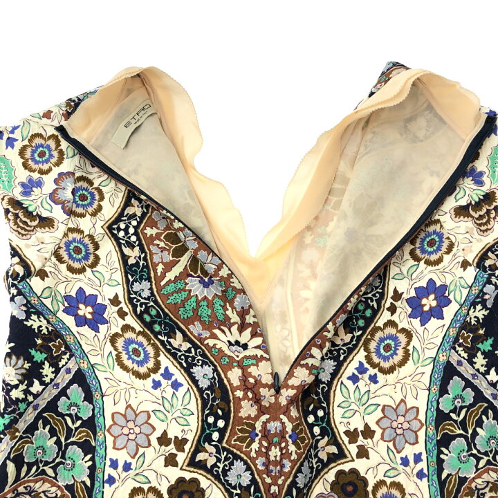 楽天市場】ETRO エトロ ワンピース 良好 サイズ:38 マルチカラー  