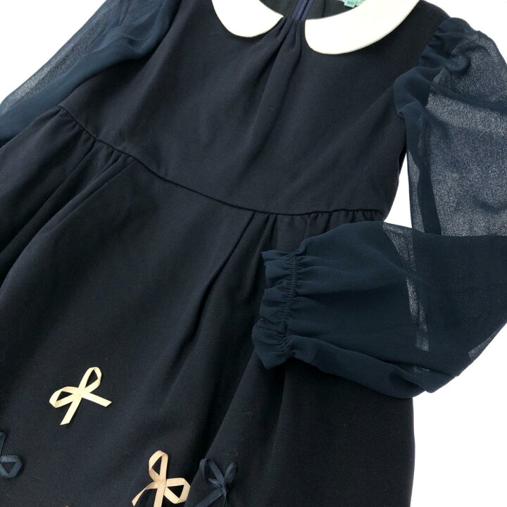 楽天市場】TOCCA トッカ 長袖ワンピース キッズサイズ:120 ネイビー  