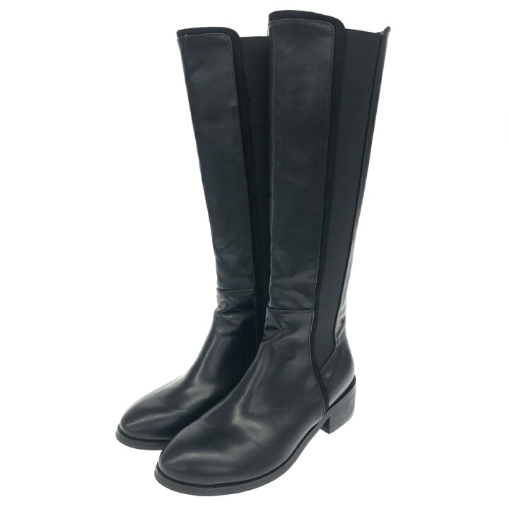 HIAND ベーシックロングブーツ新品ブラック25㎝ 