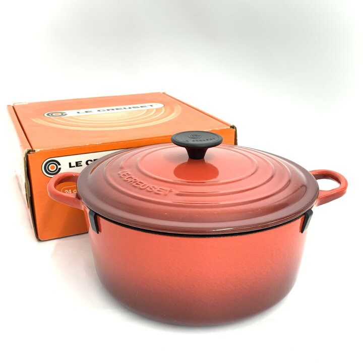 楽天市場】LE CREUSET ルクルーゼ ココットロンド 両手鍋 箱付 24cm 