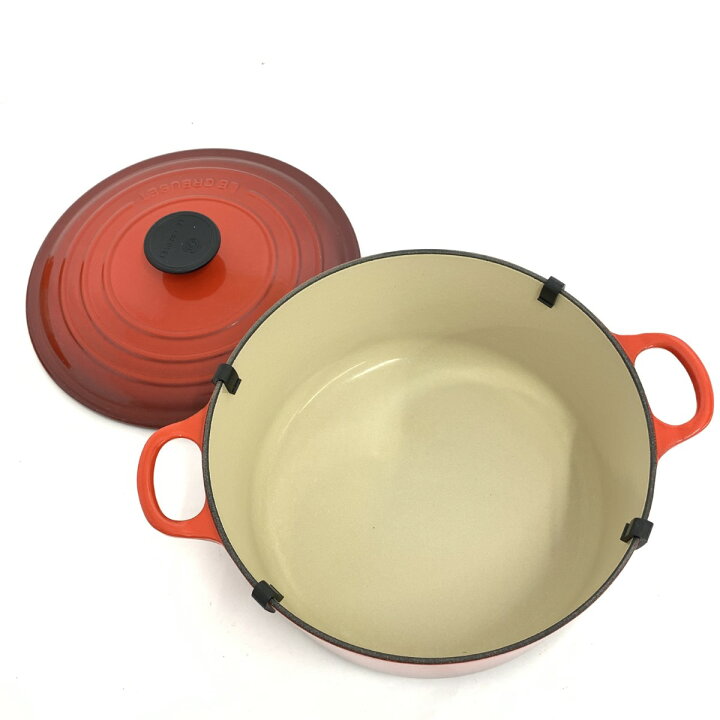 楽天市場】LE CREUSET ルクルーゼ ココットロンド 両手鍋 箱付 24cm 