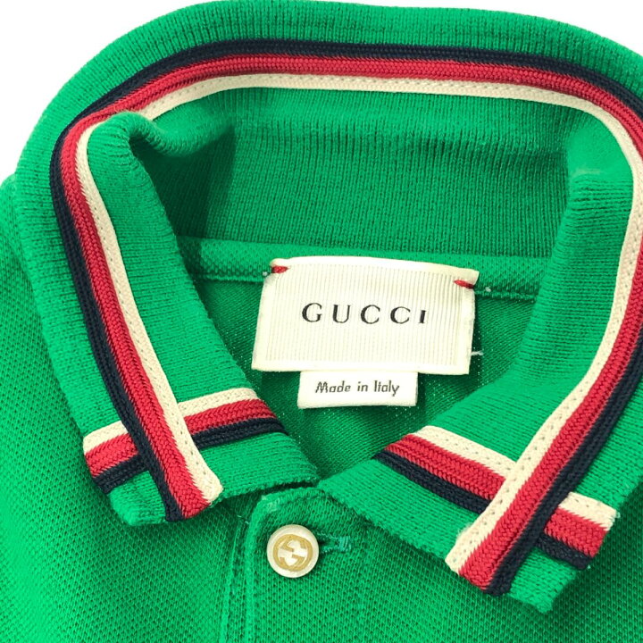 楽天市場】GUCCI グッチ 半袖ポロシャツ サイズ:36m グリーン キッズ  