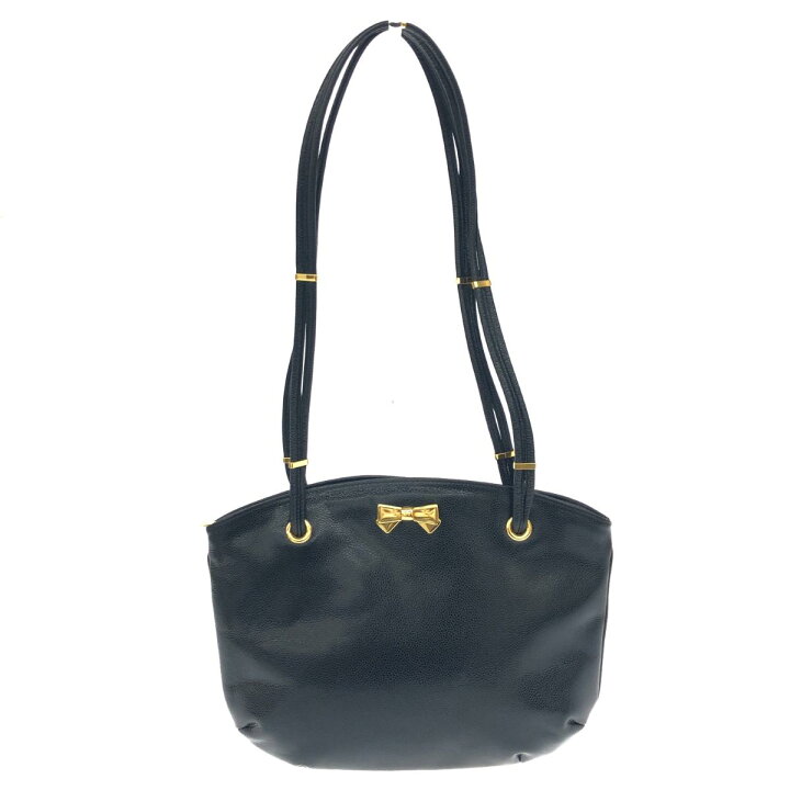楽天市場】NINA RICCI ニナリッチ トートバッグ 良好 ブラック レザー  