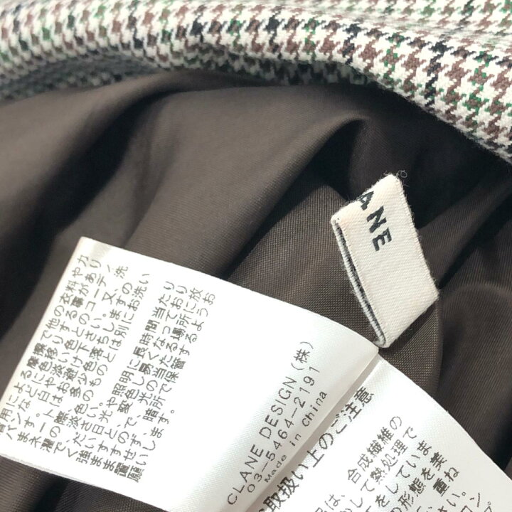 楽天市場】CLANE クラネ ガンクラブチェックプリーツスカート サイズ:1 