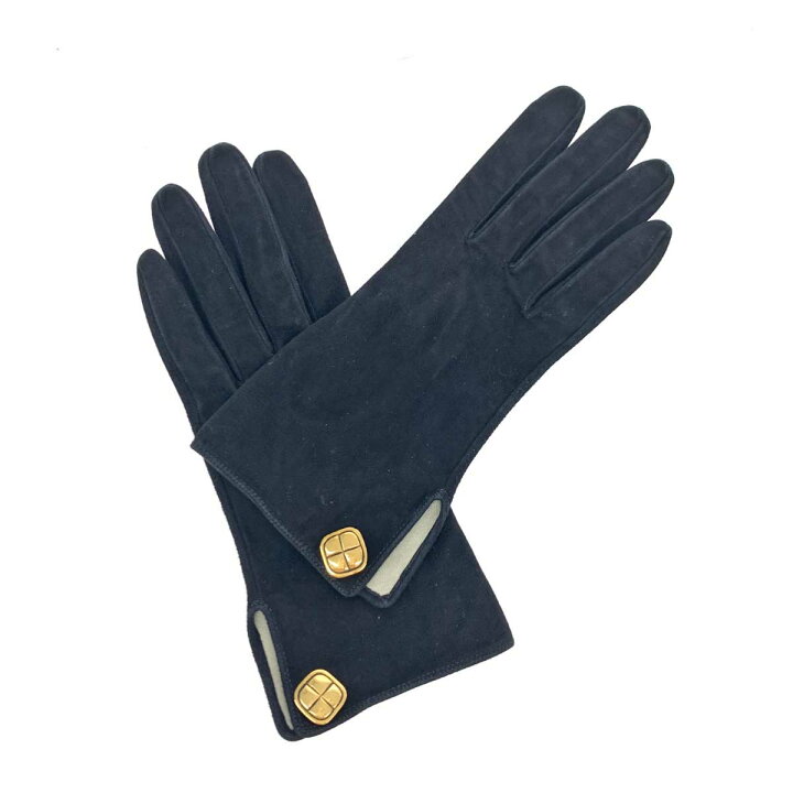 楽天市場】CHANEL シャネル 手袋 ブラック スエード レディース  