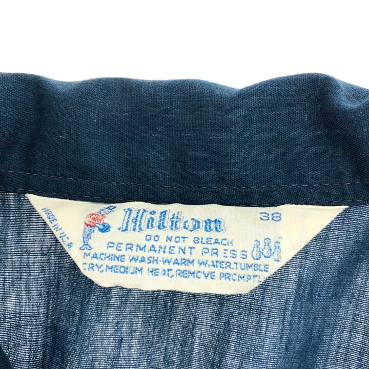 楽天市場】HILTON ヒルトン ボーリングシャツ サイズ:38 ネイビー 