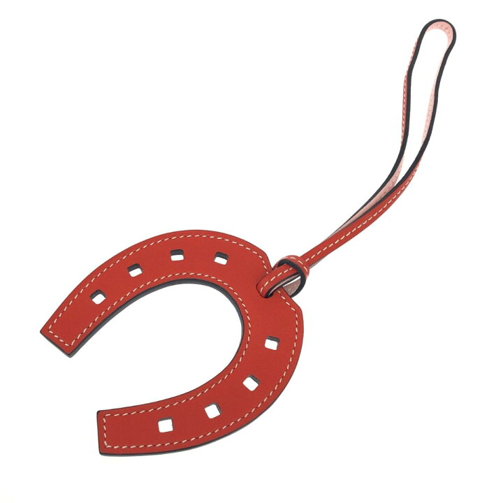 楽天市場】HERMES エルメス チャーム 美品 ピンク/オレンジ レザー 