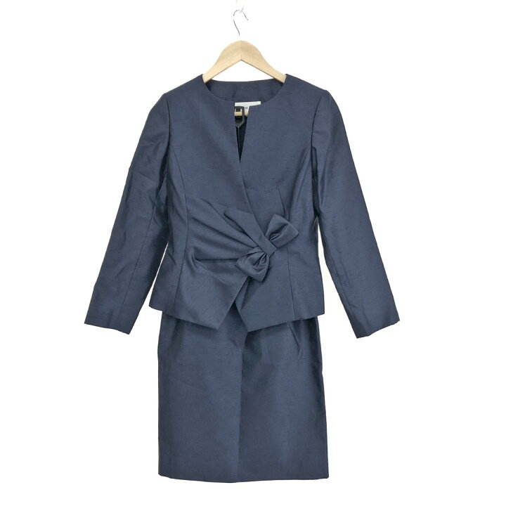 楽天市場】HANAE MORI ハナエモリ スカートスーツ サイズ:38 ネイビー 