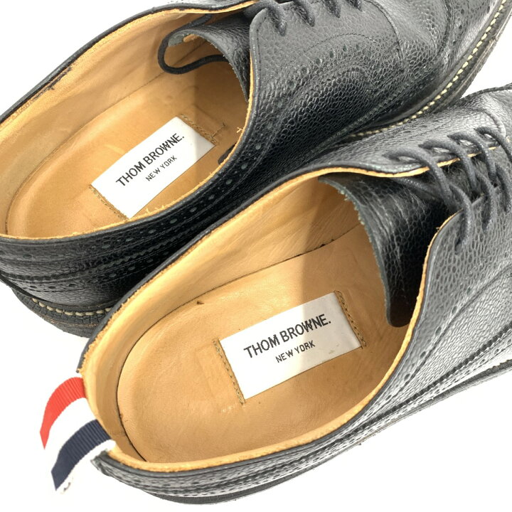 楽天市場】THOM BROWNE トムブラウン メダリオンウィングチップ レザー 