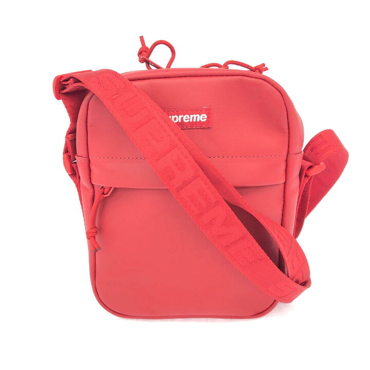 楽天市場】SUPREME シュプリーム ショルダーバッグ 良好 レッド レザー  