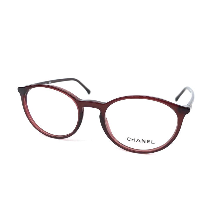 楽天市場】CHANEL シャネル メガネ 未使用品 3372 ボルドー 