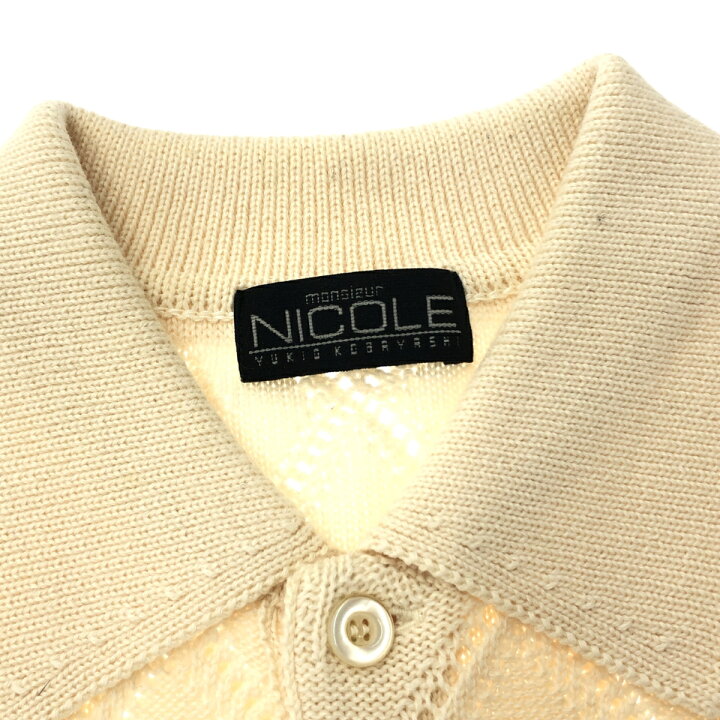 楽天市場】MONSIEUR NICOLE ムッシュニコル ニットポロ サイズ:表記 