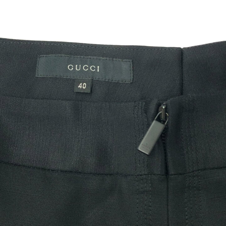 楽天市場】GUCCI グッチ パンツ サイズ:40 ブラック ウール混  