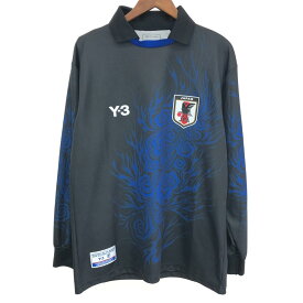 Y-3 ワイスリー Y-3×アディダス ロングスリーブTシャツ 良好 サイズ:S JC7571 ブラック/ブルー メンズ JFA CW LS TEE/JFAコラボ 【中古】