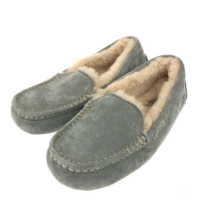 楽天市場】UGG アグ ムートン ローファー 未使用品 23 グレー 