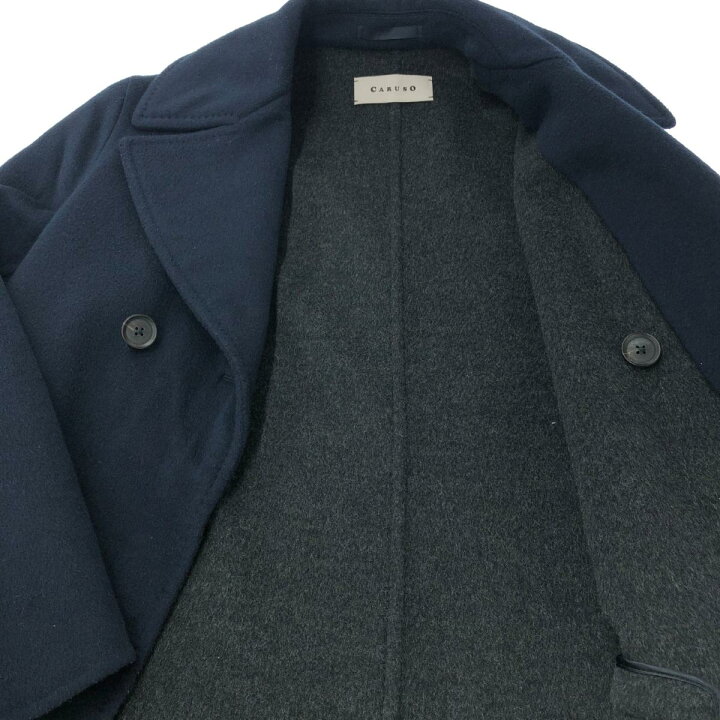 楽天市場】caruso カルーゾ チェスターコート サイズ:44 ネイビー  