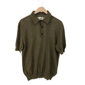 HERMES エルメス 半袖ニット ポロシャツ 良好 サイズ:L グリーン メンズ トップス 【中古】