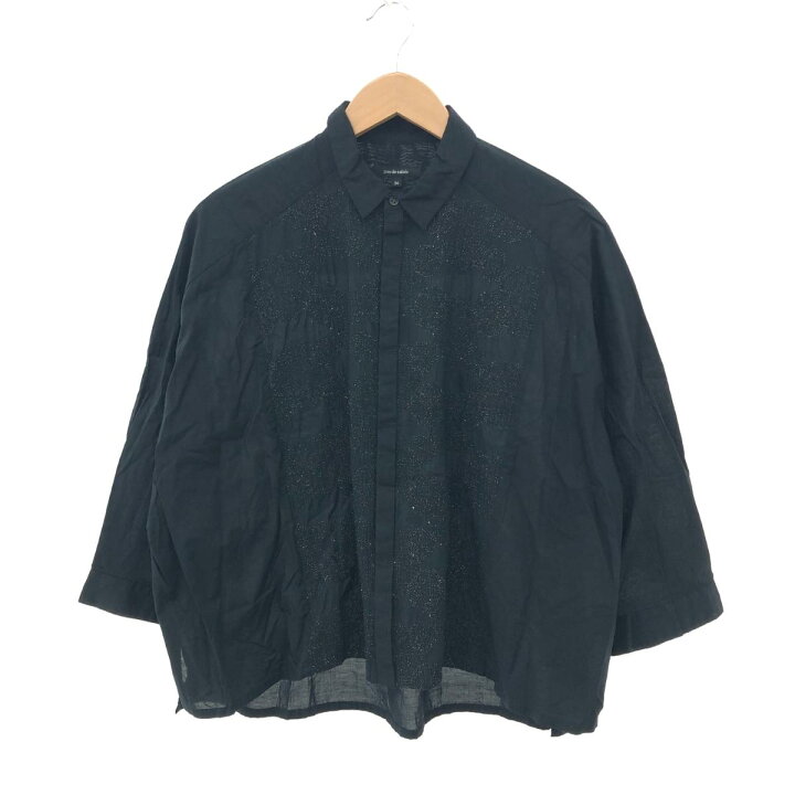 楽天市場】Pas de calais パドカレ 長袖ブラウス サイズ:34 ブラック 