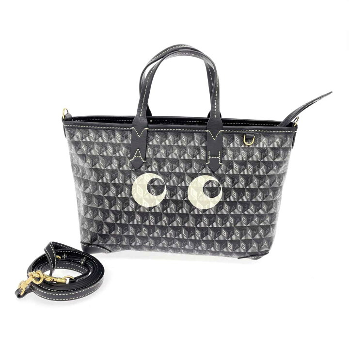 楽天市場】ANYA HINDMARCH アニヤハインドマーチ 2WAYバッグ ブラック  