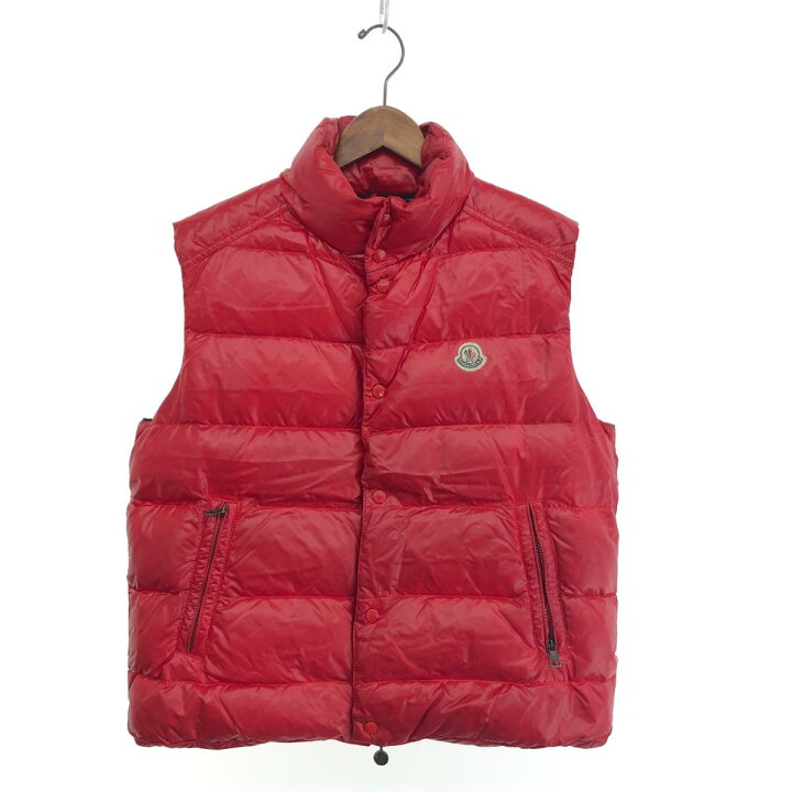 楽天市場】MONCLER モンクレール ダウンベスト サイズ:5 レッド メンズ