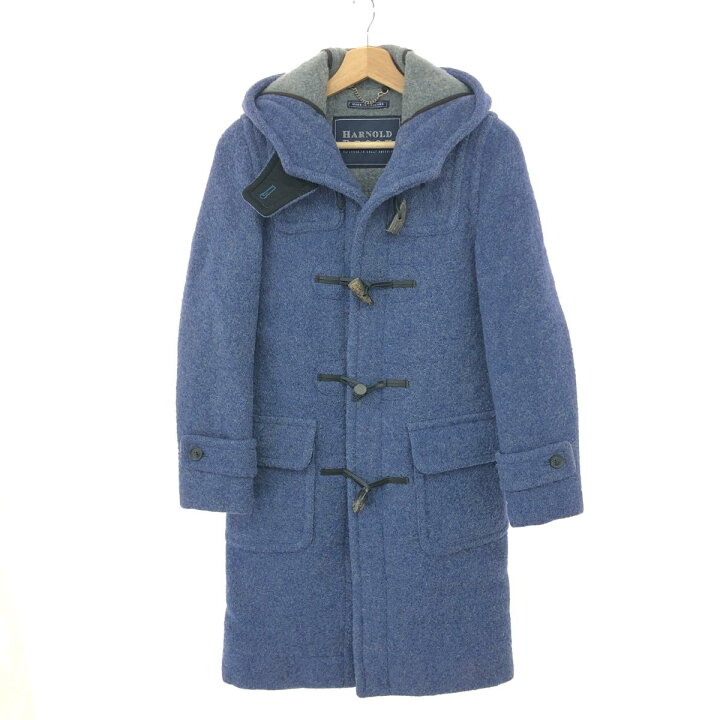 HARNOLD BROOK アーノルドブルック ダッフルコート サイズ 6 ブルー ウール混 レディース ロング丈 イギリス製 アウター 中古 リサイクル ティファナ