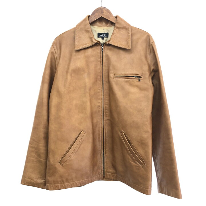 楽天市場】A.P.C. アーペーセー シングル レザージャケット サイズ:M 