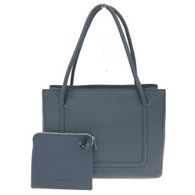 mother house マザーハウス リリ トートバッグ 良好 ネイビー レザー レディース bag 鞄 【中古】