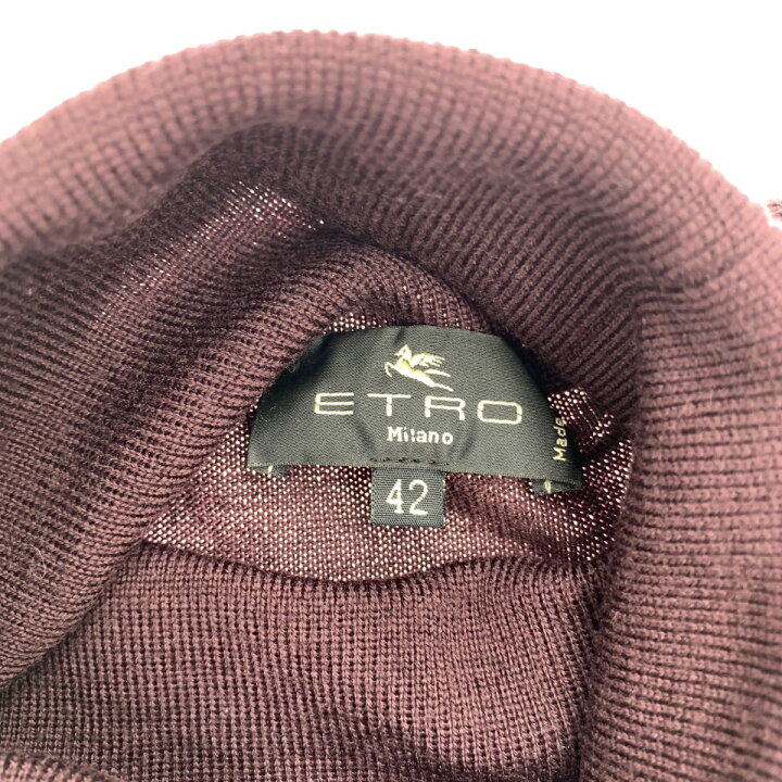 楽天市場】ETRO エトロ シルク切替長袖ニット ニット 良好 サイズ:42  