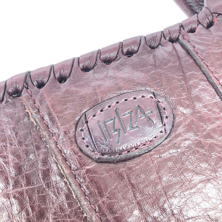 楽天市場】IBIZA イビサ 2WAYバッグ 良好 ボルドー レザー×クロコ  