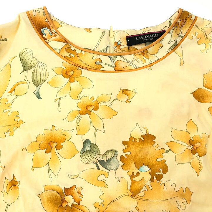 楽天市場】LEONARD レオナール カットソー Tシャツ サイズ:42 イエロー 