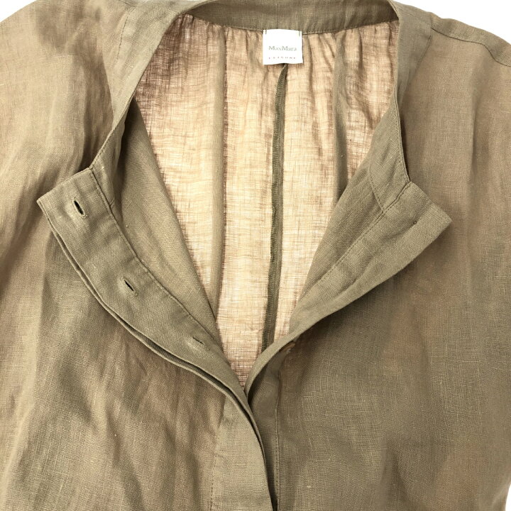 楽天市場】MAX MARA マックスマーラ LEISRE リネンロングワンピース  