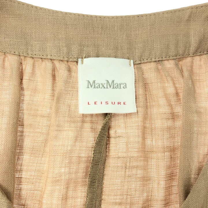 楽天市場】MAX MARA マックスマーラ LEISRE リネンロングワンピース  