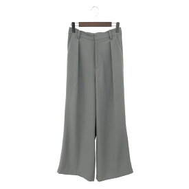 GALLARDA GALANTE ガリャルダガランテ NEW タックワイドパンツ 良好 サイズ:1 グレー レディース 24AW ボトムス 【中古】