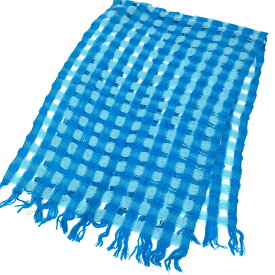 Khadi and Co カディアンドコー ストール 良好 ウール100％ ハンドメイド インド製 ブルー レディース【中古】