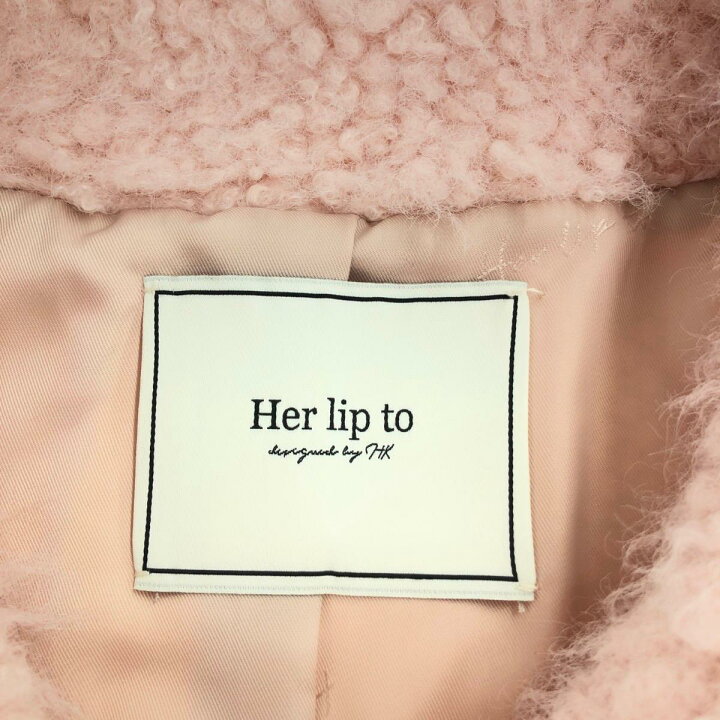 楽天市場】Her lip to ハーリップトゥ ボアジャケット 良好 サイズ:S 