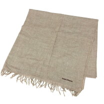 イッセイミヤケ ISSEYMIYAKE - ウール ピンクベージュ×アイボリー マフラー 