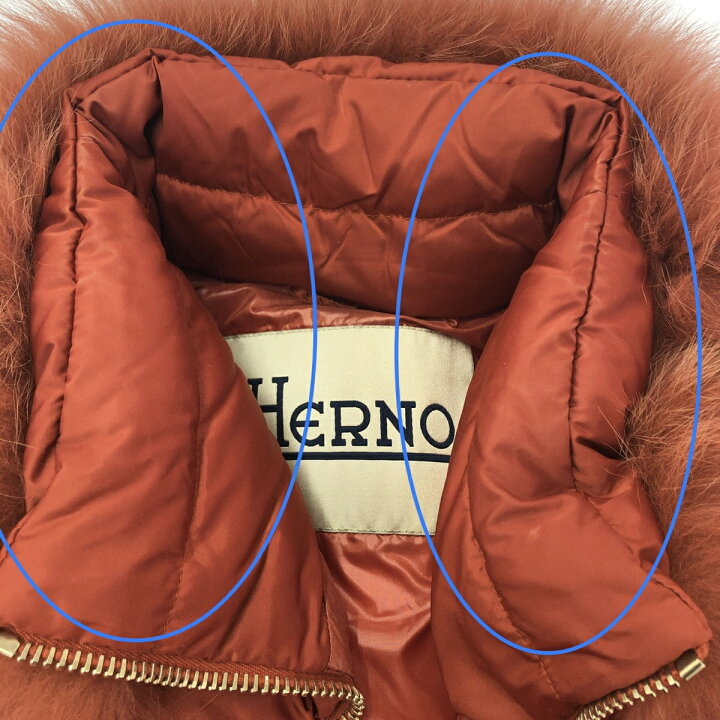 楽天市場】HERNO ヘルノ ダウンジャケット サイズ:42 ファー付 ダウン 