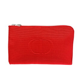 Christian Dior クリスチャンディオール ポーチ ロゴ/ノベルティ レッド レディース【中古】