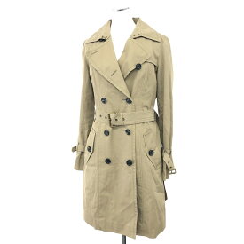 BURBERRY BLUE LABEL バーバリーブルーレーベル トレンチコート 良好 サイズ:40 裏地チェック/ライナー付 ベージュ レディース【中古】